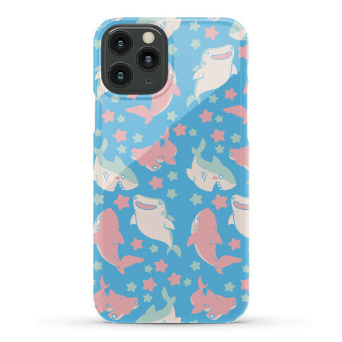 Happy Shark Pattern Phone Case